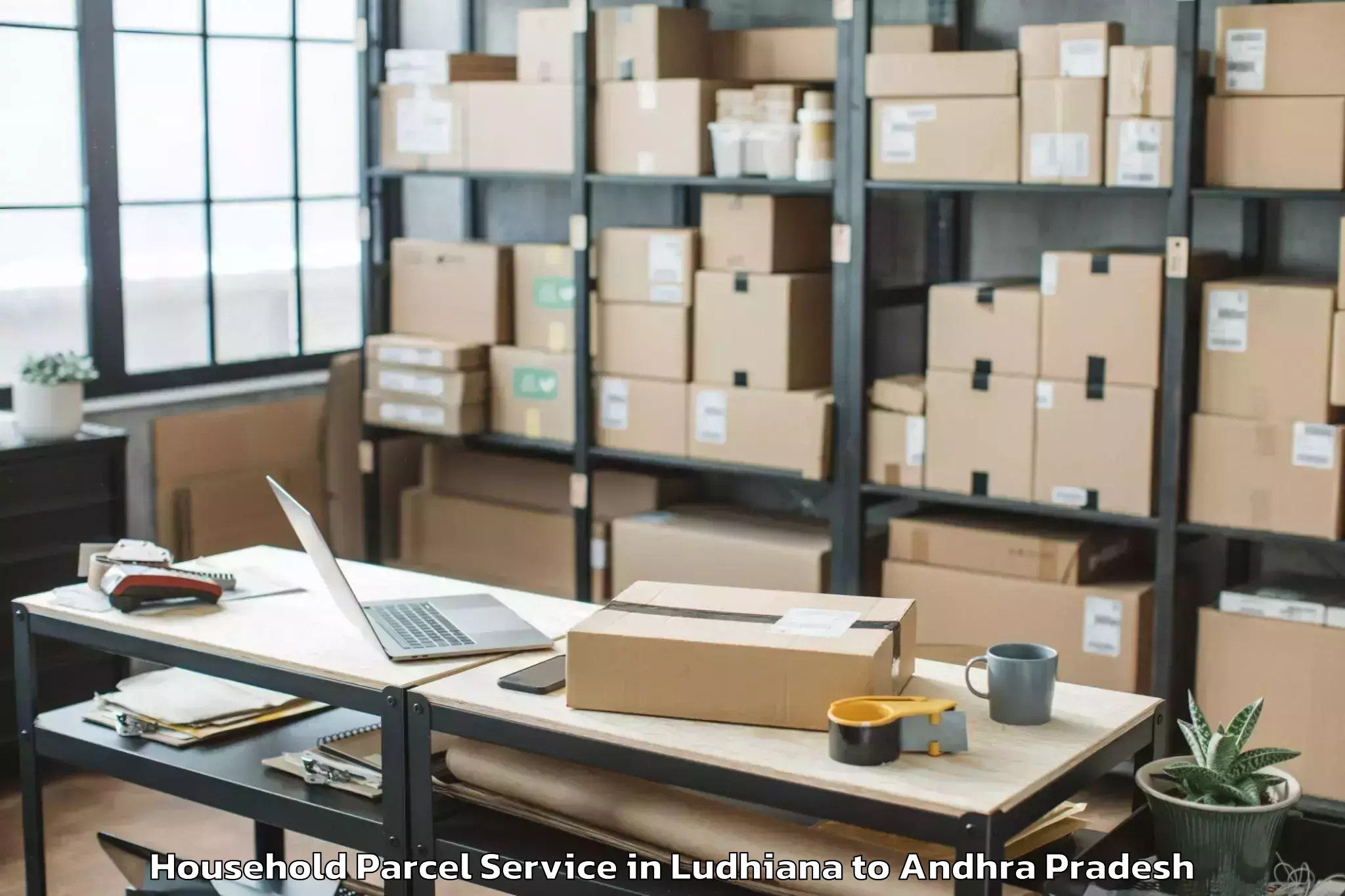 Book Your Ludhiana to Nadendla Household Parcel Today